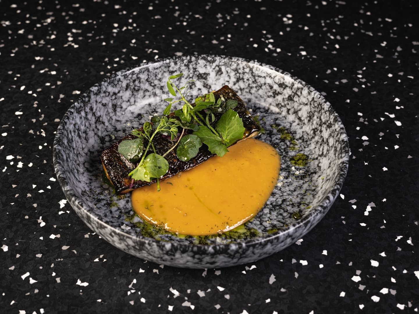 <p>Miso marinated black cod fillet with buttered miso sauce&nbsp;</p>