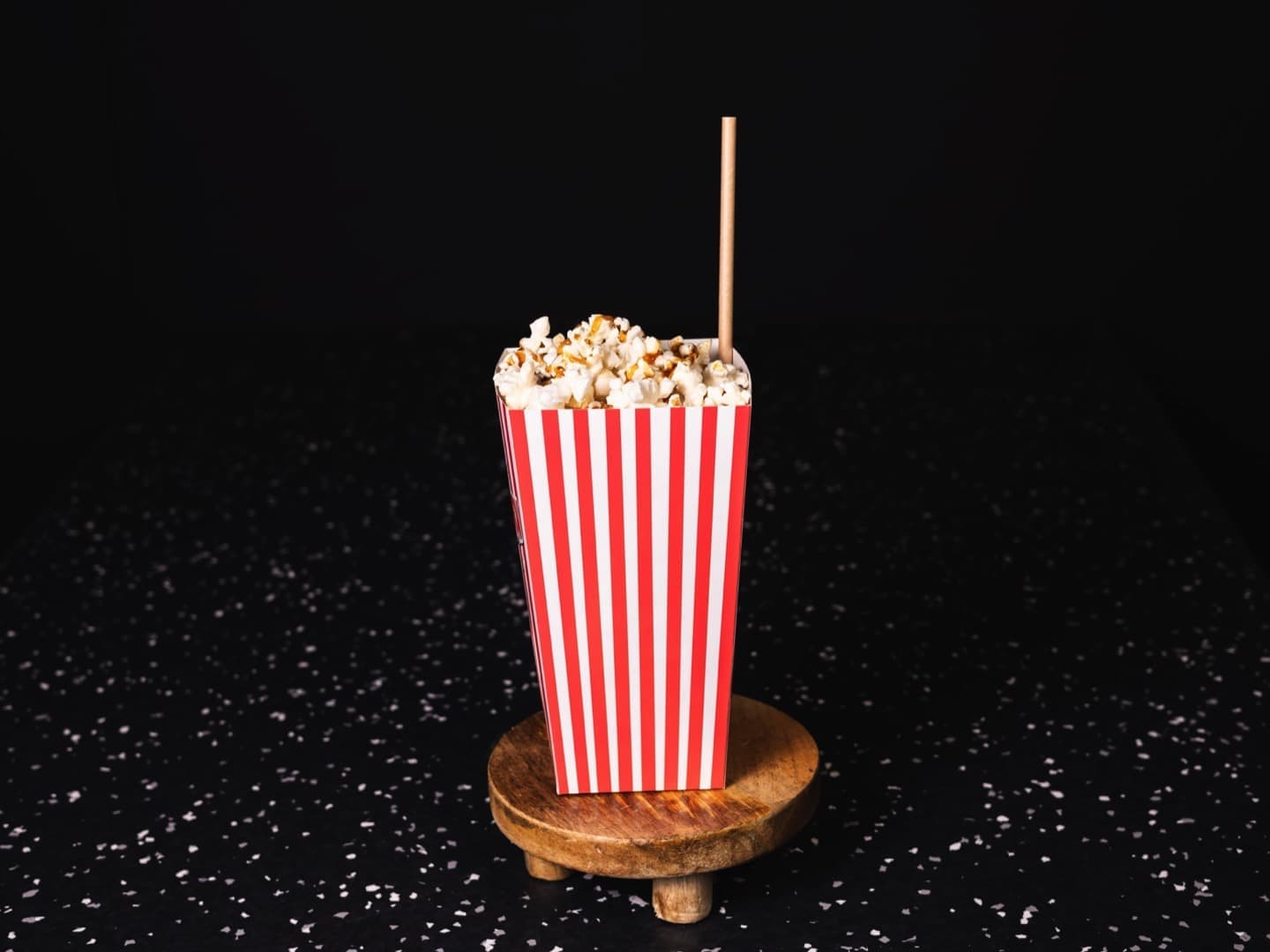 <p>What's hidden in the popcorn box?</p>
<p>Base: Vodka, popcorn , salted butter caramel</p>