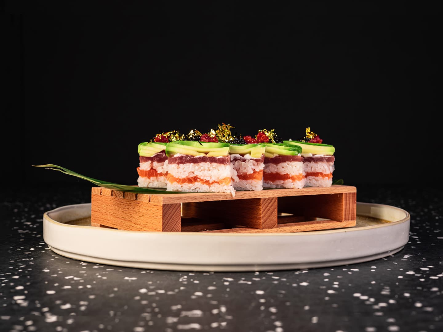 <p>Salmon, tuna, philadephia cheese, avocado</p>